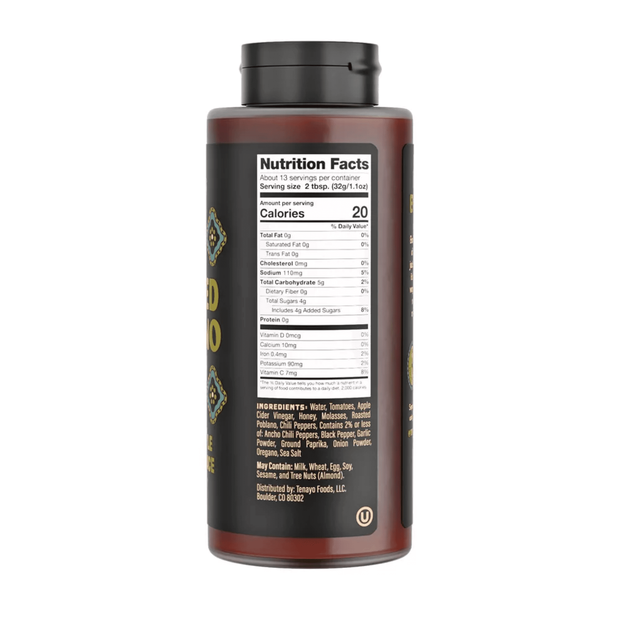 Tenayo Roasted Poblano Mexican-Style Barbecue Sauce, 14.5 oz