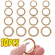 thumbnail image 1 of 10/50 Uds. De cierres de resorte de anillo redondo de Metal para joyería DIY, mosquetón redondo que se puede abrir, llavero, Clips para bolsa, gancho,, 1 of 5
