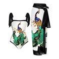 thumbnail image 1 of Beach Spa Swimsuit Three-Piece Set French Retro One-Piece Bikini, 1 of 1