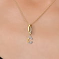 thumbnail image 3 of Initial Necklace Letter A to Z Alphabet | 10K Yellow Gold and 925 Sterling Silver | Lab Grown Diamond | Gift Women Mother's Day Wife Mom Girlfriend Anniversary Birthday | By Keren Hanan | Initial C, 3 of 6