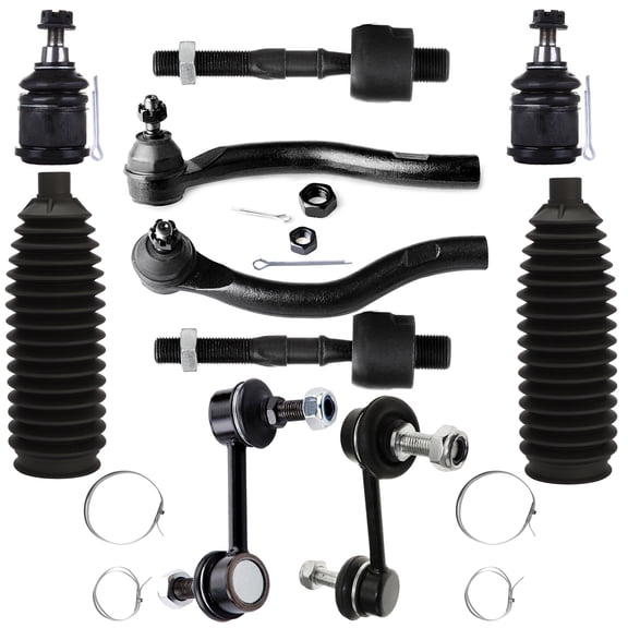 ECCPP 10PCS Front Suspension Kit for 2003-2007 for H-onda Accord Sway Bar End Link Outer Tie Rod End Inner Tie Rod End