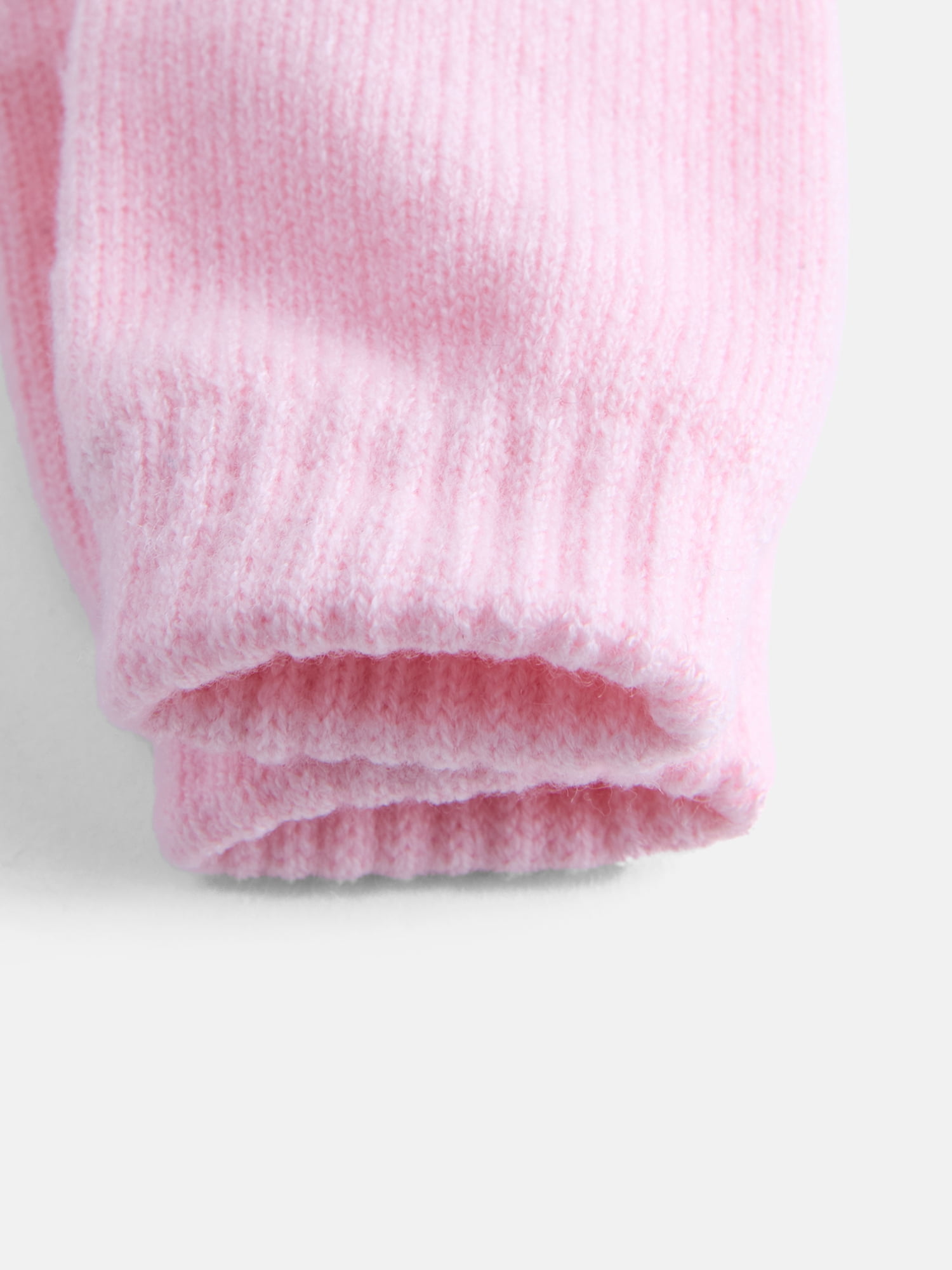 Wonder Nation Baby Boys or Girls Pom Pom Beanie and Mittens Set, 2 Piece, One Size
