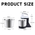 thumbnail image 4 of Batidora eléctrica de 7 velocidades para masa de pan y pasteles, batidora de huevos con tazón, 220 V, 100 W, 4 of 5