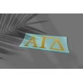 thumbnail image 5 of Pro-Graphx Alpha Gamma Delta Greek Sorority Sticker Decal, 2.5 Inches Tall, Gold Foil, 5 of 7