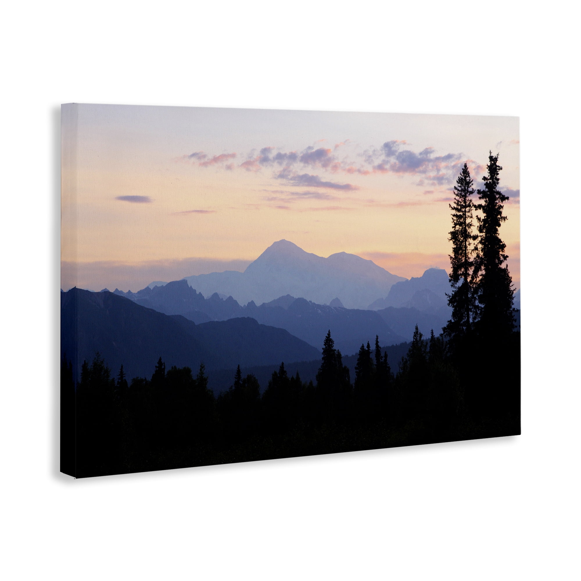 Stupell Industries Midnight On Mountain Landscape & Nature Photography Wrapped Canvas Art Print Wall Art, 24 x 16
