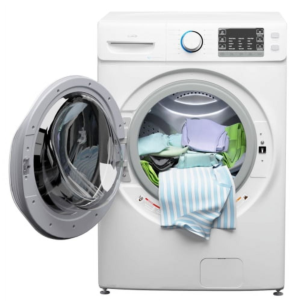KoolMore 4.5 cu. ft. Large Capacity Stackable Front Load Washing Machine in White.