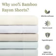thumbnail image 4 of Aston & Arden Bamboo Rayon Sheet Sets, 4-Piece, 250 Thread Count, Modern, Hypoallergenic, King, Almond Cream, 4 of 8