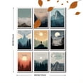 thumbnail image 3 of Minimalist Mountain Canvas Wall Art 15.75x11.81 Inches, 3 of 8