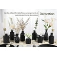 thumbnail image 2 of Set de jarrones de cristal TBWIND, 12 unidades, para flores, color negro, 2 of 6