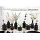 thumbnail image 2 of Set de jarrones de cristal TBWIND, 12 unidades, para flores, color negro, 2 of 6