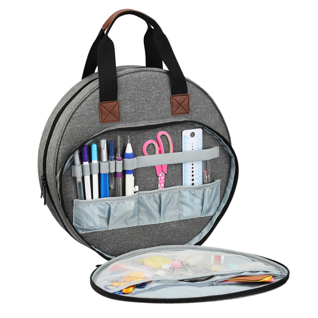 Round Crochet Hooks Knitting Bag Organizer Yarn Storage for Case Sewing Tools To