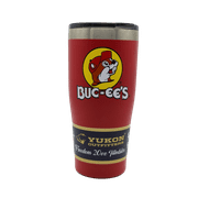 Buc-ees Red Stainless Steel Vacuum Insulated Tumbler, Hot Cold, Modern Double Walled, Simple Thermo Coffee Travel Mug, Hydro Water Metal for Home, Office, Kitchen Outdoor