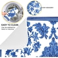 thumbnail image 2 of Blue White Porcelain Floral Dish Drying Mat for Kitchen Countertop 18x24 Rectangle Large Drying Mat Reusable Quick Dry Dish Sink Absorbent Mats Dishwasher Easy Clean Decorative Home Decor Essentials, 2 of 5