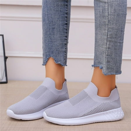 

Women Mesh Solid Non-Slip Sock Shoes Sneakers Casual Shoes Student Running Shoes