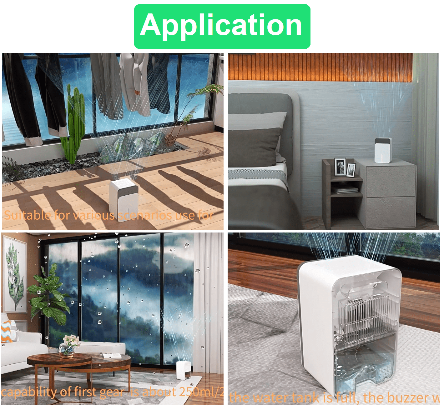Dehumidifier for Home, 51 oz Water Tank, 1000 sq.ft Dehumidifier for Room Bedroom, Quite with Auto Shut Off