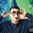 thumbnail image 2 of Juego de 3 gafas de disfraz divertidas, nariz con bigote, recuerdos de fiesta de cumpleaños JAMW Sencillez, 2 of 5