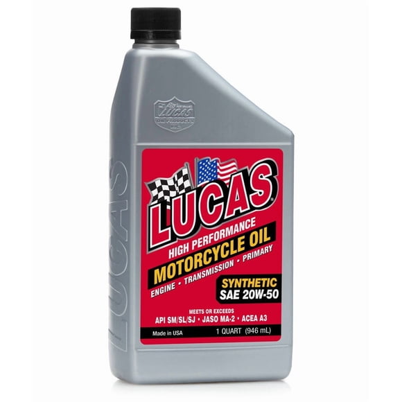 Lucas Oil Oil 10700 SAE 20W-50; Bouteille de 1 Quart; Simple; Haute Performance
