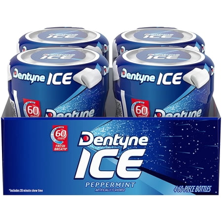 Dentyne Ice Peppermint, go cup, 60 pieces
