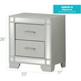 thumbnail image 2 of Glory Furniture Madison G6600-N Silver Champagne Glam Table, 2 of 2