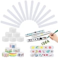 thumbnail image 2 of Coofit Slap Bracelet Set DIY Blank Slap Band with Bow Embellishment Scrapbook Sticker, 2 of 8