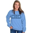 thumbnail image 4 of Crazy Cat Lady Meow Kittycat Lover Women Crewneck Sweatshirt Brisco Brands S, 4 of 6