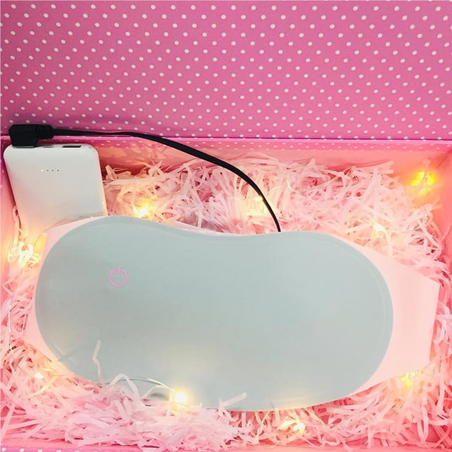 mmirethe Portable Electric Heating Pad for Menstrual Cramps Lower Back USB Infrared Warming Waist Belt