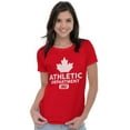 thumbnail image 4 of Canada Pride Distressed Maple Leaf Womens Fitted Plus Size Graphic Tee Brisco Brands 2X, 4 of 5