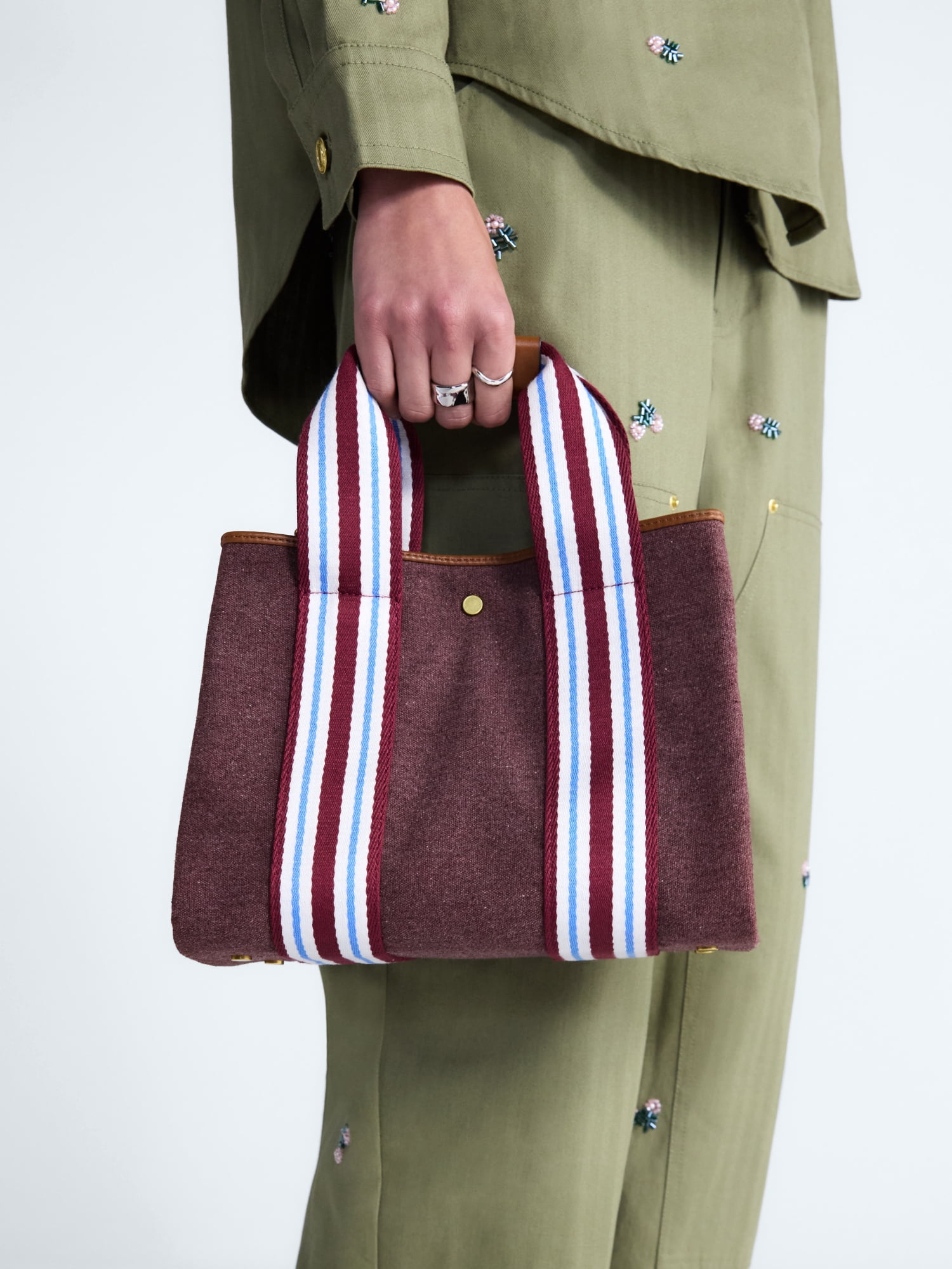 Free Assembly Women's Mini Tote Handbag, Chianti