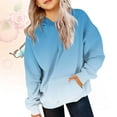 thumbnail image 2 of ZXLBBD Girls Hooded Pullover Sweatshirt Long Sleeve Cute Oversized Top Sportswear for Teen Kids Casual Relaxed Fit Daily Wear, 2 of 6