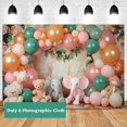 thumbnail image 2 of 210X150cm Fondo de Cumpleaños de Animales del Bosque para Niños Fondo de Fotografía de Globos de Fiesta de Tela Decoración de Fiesta de Tela, C, 2 of 5