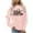 Pink, variant on Fimkaul Women's Sweatshirt Hoodies Winter Fall Long Sleeve Casual Tops Fashion Letter Could Be A Train Station Kind Day Print Crew Neck Pullover Sweatshirts Grey XL