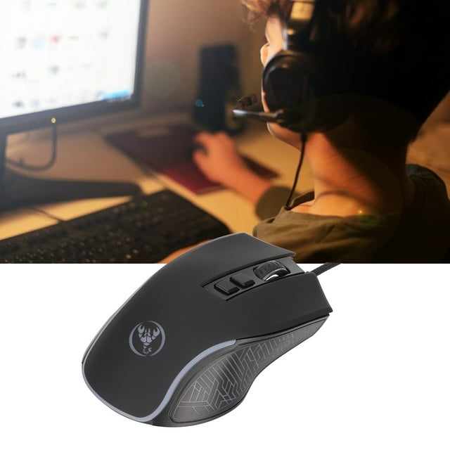 RGB Souris, 3600dpi Souris Mécanique Réglable RGB Ergonomique pour OS X pour Linux pour Noir, Blanc