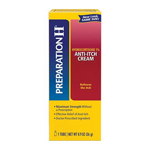 Preparation H Hydrocortisone 1, Anti Itch Cream Tube, 0.9 Oz