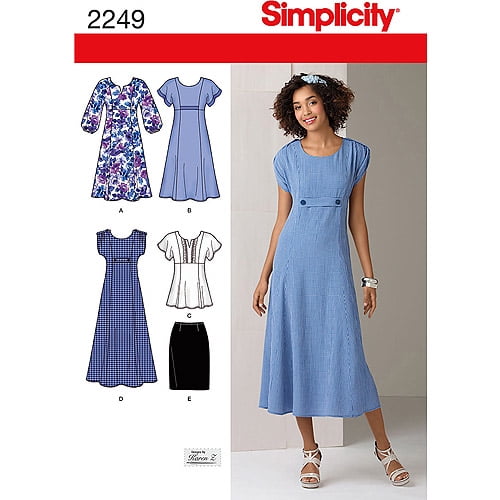 Simplicity Misses' Size 1018 Dress Pattern, 1 Each