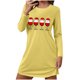 thumbnail image 2 of Camisón corto de manga larga y cuello redondo para mujer, bata de baño holgada de invierno para el hogar, bata de poliéster para mujer., 2 of 6