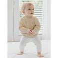 thumbnail image 3 of Rovasas Baby Knit Sweaters Long Sleeve Round Neck Solid Color Pullovers, 3 of 9