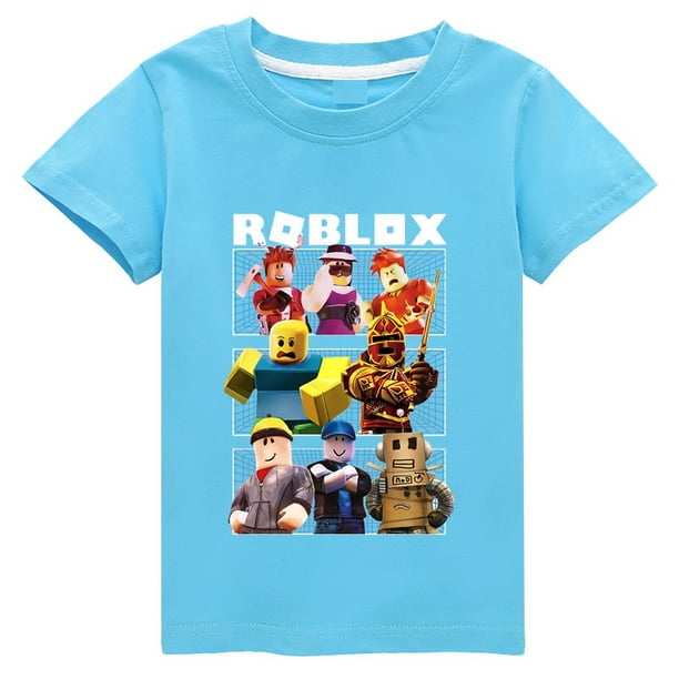 ROBLOX Camiseta de manga corta bidimensional para ninos y ninas ropa de moda periferica de juego algodon fino nuevo