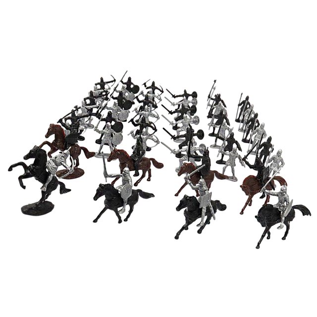 juguetes de caballero medieval juguete de acción figura en miniatura de película pequeña