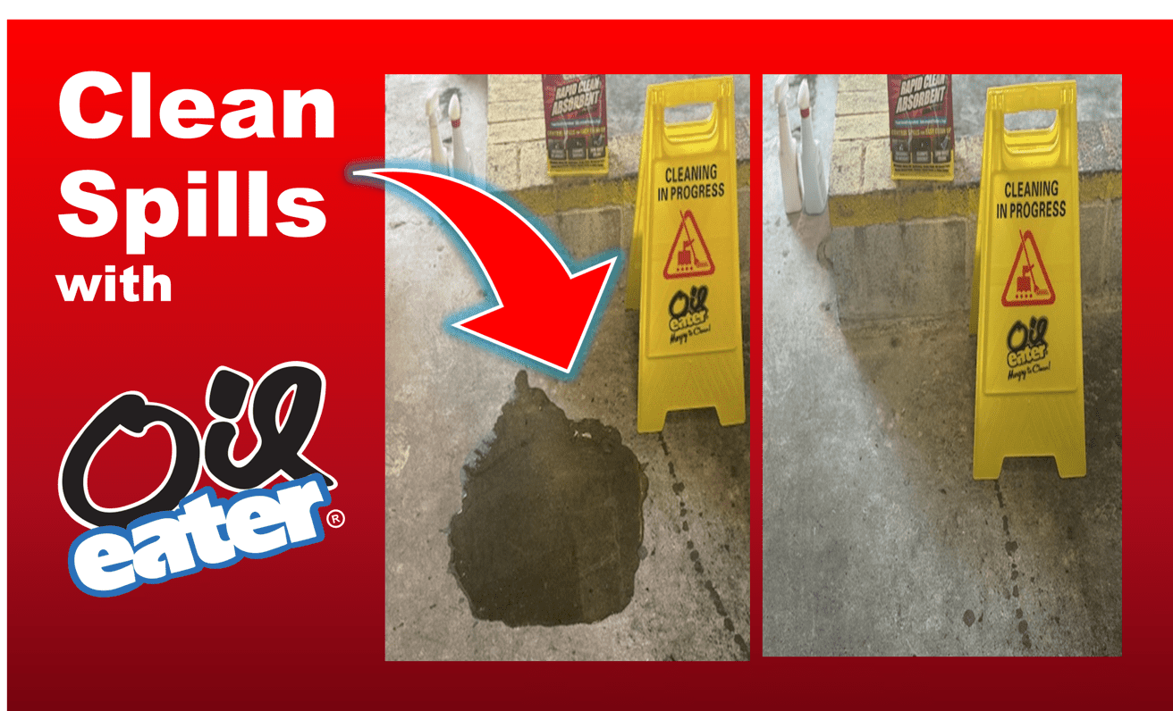 Oil Eater Rapid Clean Absorbent for Spills, 1.6lb Absorbs 1 Gallon Oil & Water