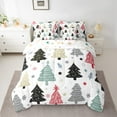thumbnail image 2 of Manfei Merry Christmas 7-Piece Twin Bedding Sets,Colorful Xmas Tree Bedding Comforter Set,White Black Gray Sheet Sets For Teens,Ultra Soft Home Decor Reversible, 2 of 8