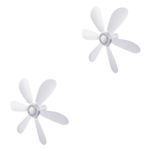 Inteprter Personal Mini USB Ceiling Fan Hanging USB for Camping Air Cooler Bed Tent Tipo 1 2piezas