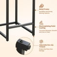thumbnail image 4 of Modern Bar Stools Set of 2, 24.8" Upholstered Counter Stools with Backrest, Faux Leather Bar Chairs for Kitchen Island, Breakfast Bar, 4 of 9