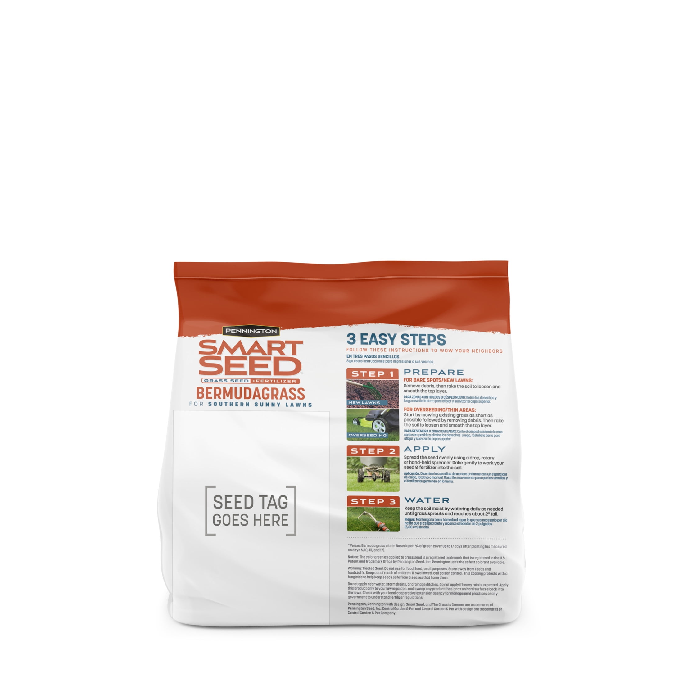 (2 pack) Pennington Smart Seed Bermudagrass Grass, Bermuda Grass Seeds for Lawn, Full Sun, 1.75 lb
