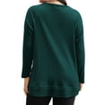 thumbnail image 2 of SWQZVT Sweatshirts for Women Plus Size Long Sleeve Tunic Tops Fall Casual Waffle Shirts Loose Oversize Blouses for Winter Clothes, 2 of 7