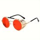 thumbnail image 1 of Gafas de sol de moda Gafas de sol de metal abatibles personalizadas Gafas de sol retro con marco redondo Universal para mujeres y hombres, 1 of 4