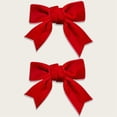 thumbnail image 5 of CXHEGBEJ Velvet Hair Bows Claw Clip For Female 3" Hair Ribbon Clips Alligator Clips Hair for Women Party Dress Headwear Hair Styling Accessories Blackish Green, 5 of 7