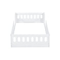 thumbnail image 6 of Jopath Twin Size Platform Bed with Guardrail, Wood Floor Bed for Boys Girls White, 6 of 9