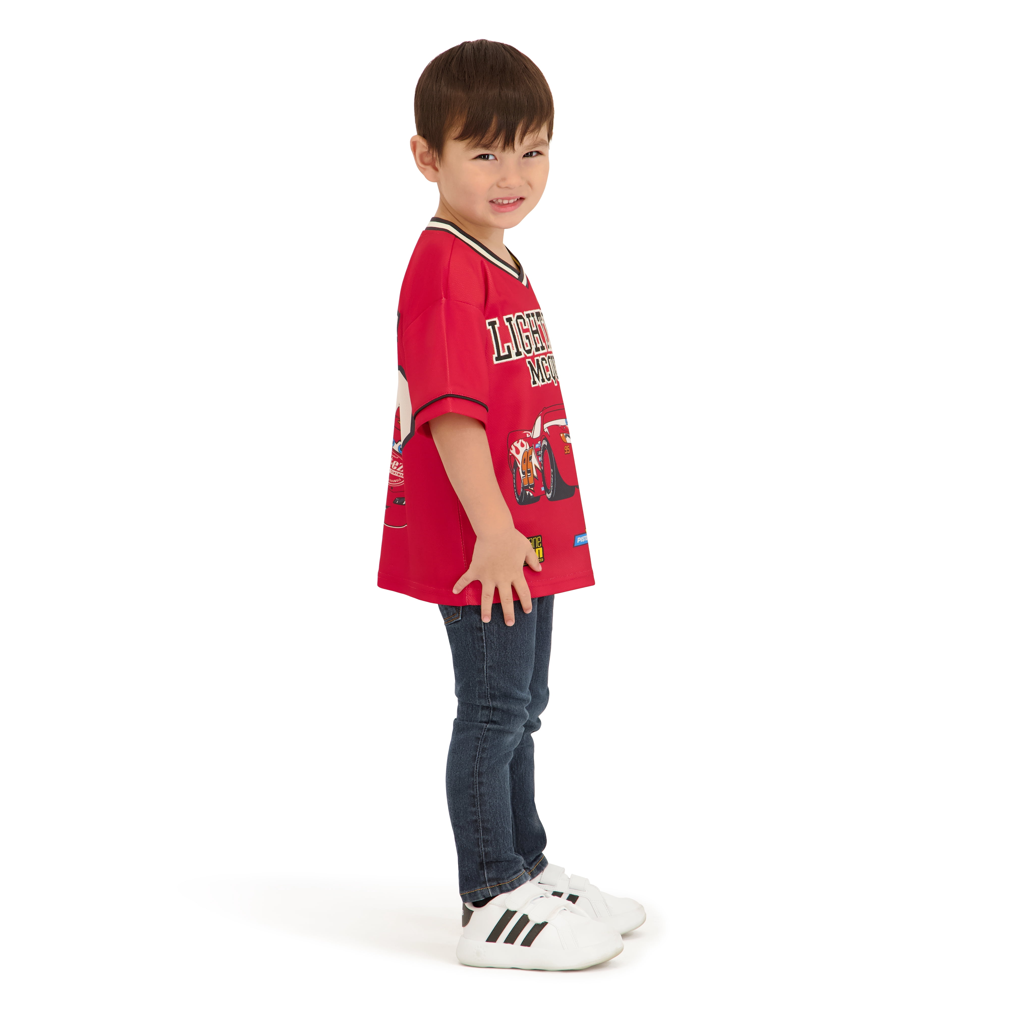 Disney Pixar Cars Toddler Boy Short Sleeve Jersey, Sizes 12 Months-5T