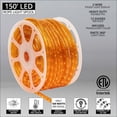 thumbnail image 2 of 150 ft. Orange LED Rope Light Spool Indoor-Outdoor Bulk Tube Light, 120V, 1/2 Inch, 2-Wire, 2 of 7