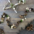 thumbnail image 2 of 5.5' x 3" Autumn Harvest Pine Cone Artificial Glittered Garland - Unlit, 2 of 3